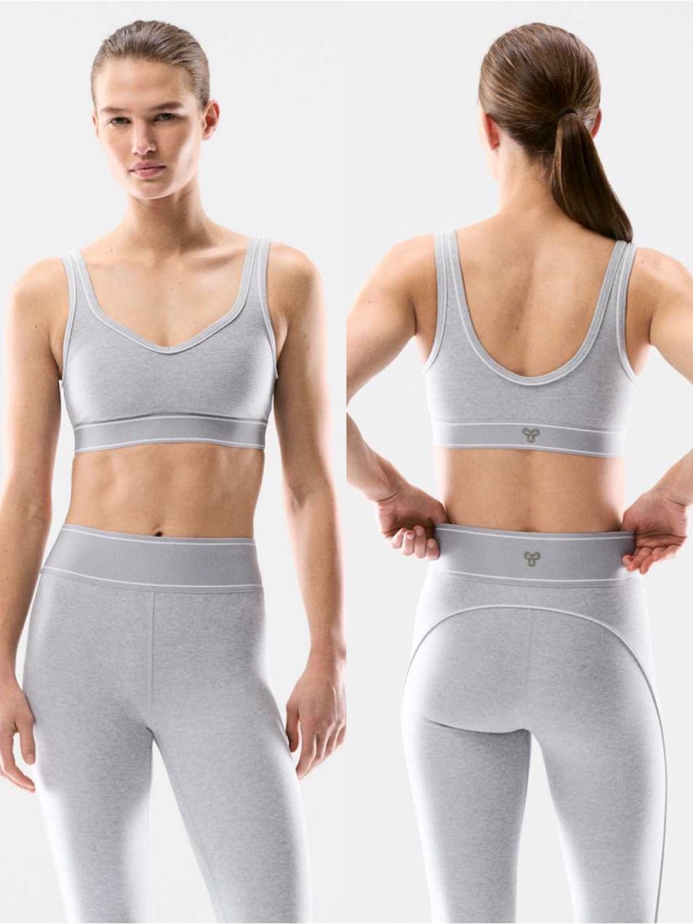 Aritzia Tiebreak Sports Bra Grey SZ XS